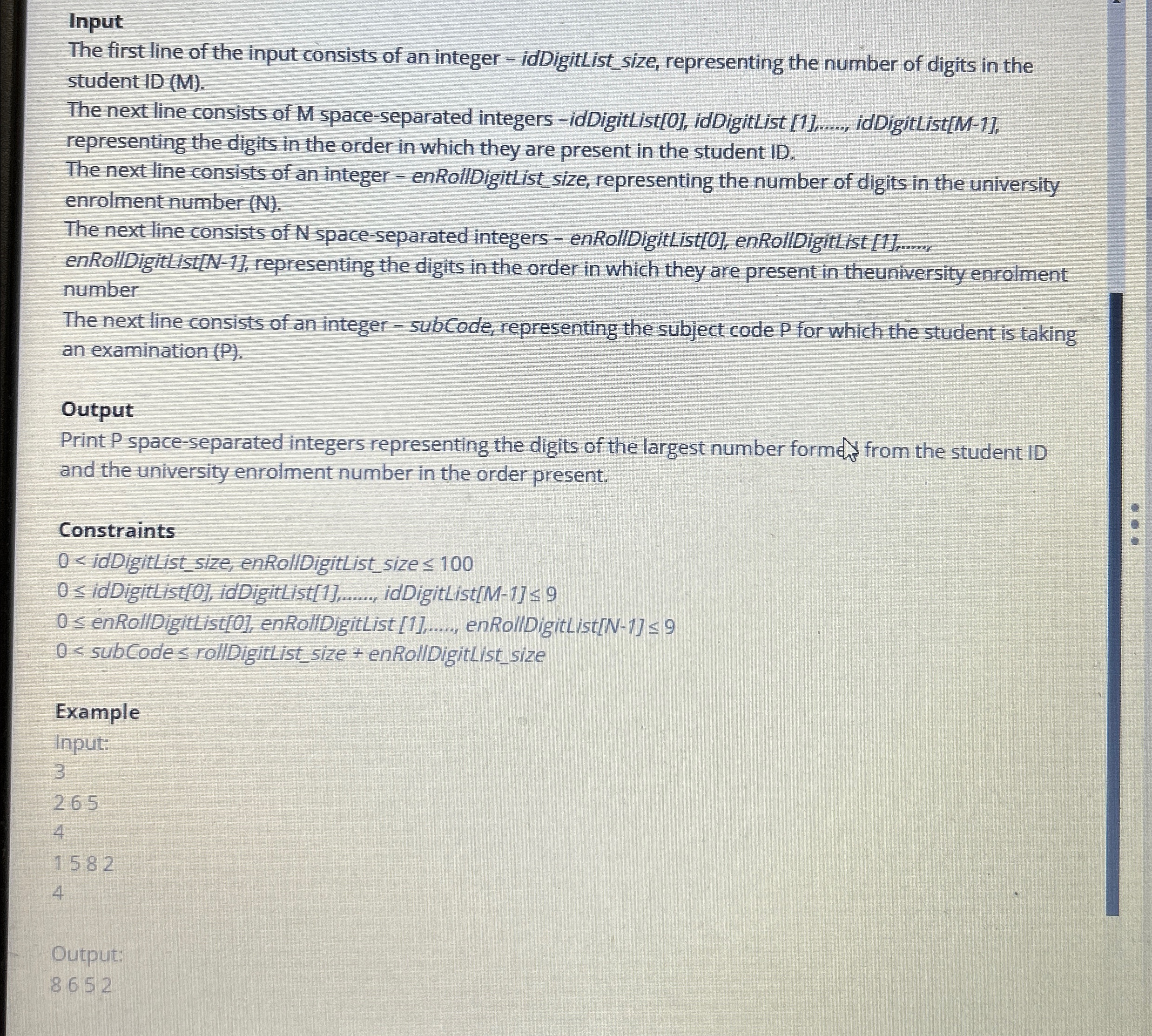  Question The current selected programming language is C++14. We emphasize the