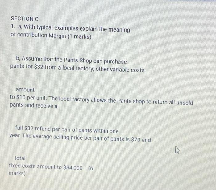  SECTION C 1. a, With typical examples explain the meaning of