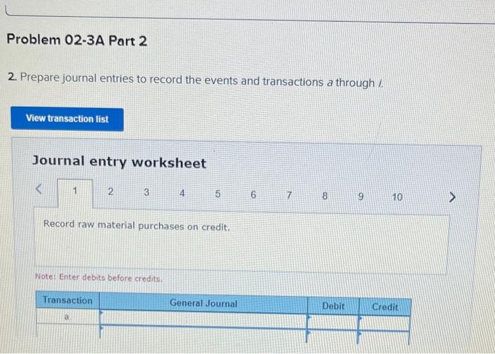 of direct labor Information on the company's production activities during May follows