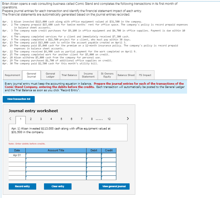  Brlan Aloan opens a web consulting business called Comic Stand and