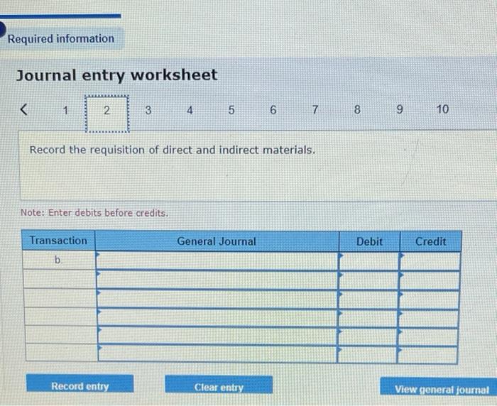 of the following materials for the month Job 136 Job 137 Job