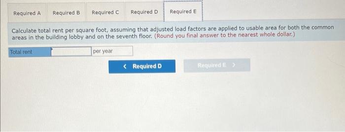 is nonrentable. The nonrentabie space consists of areas contained in the basement,