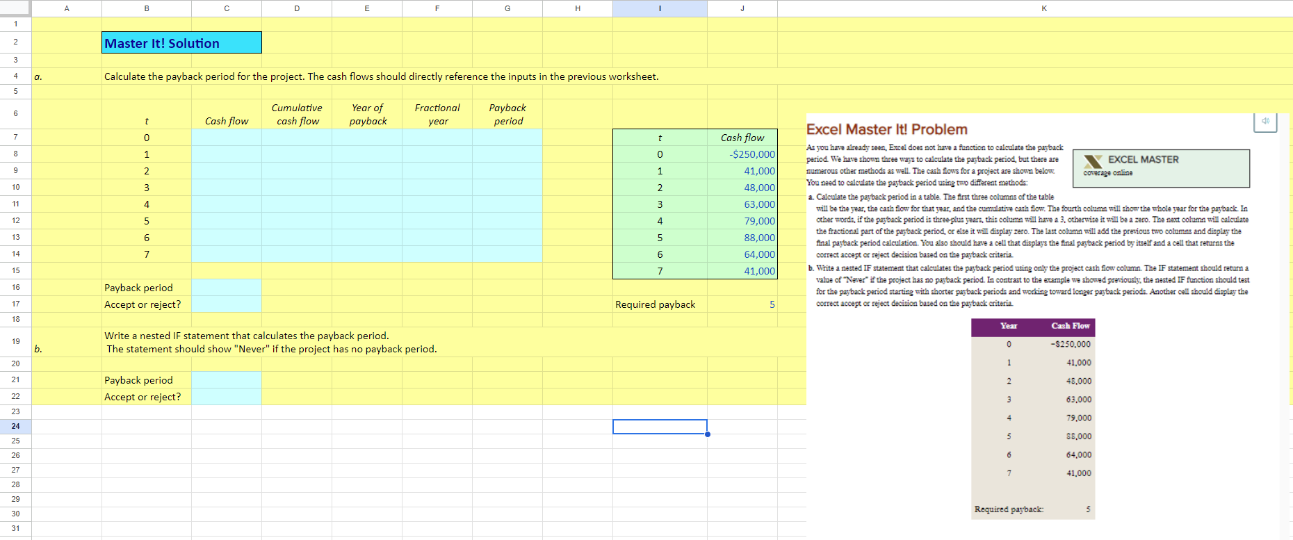  Using information provided answer question A and B. Please use the