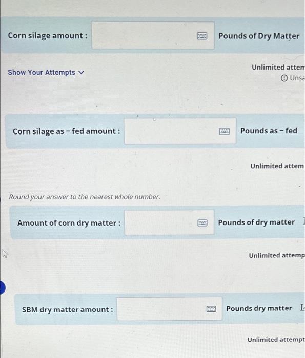 balance a ration for a 1200 pounds cow, but instead of choosing