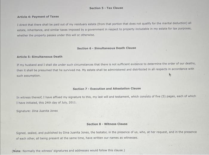 death. A situation in which a person dies without having prepared a