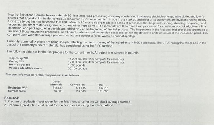  practice problem need with problem and properly filling out both production