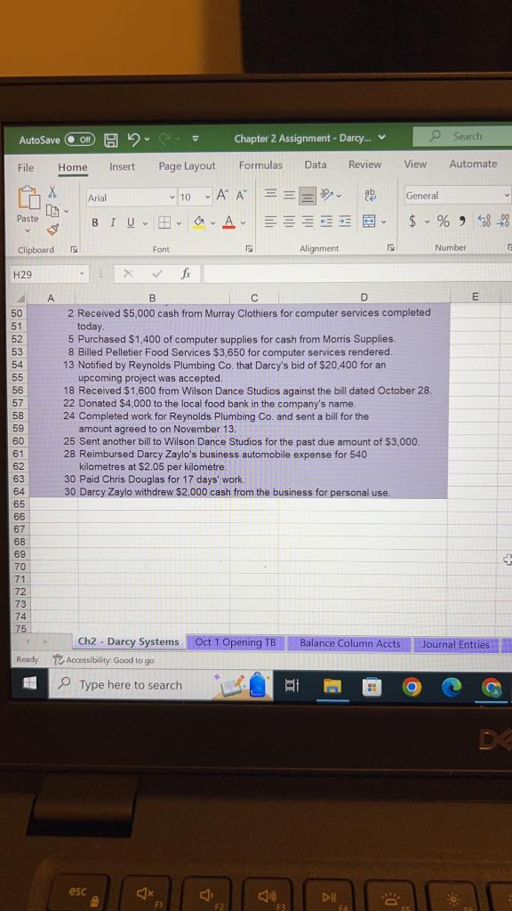 computer service company called Darcy Systems. Darcy is organized as a sole
