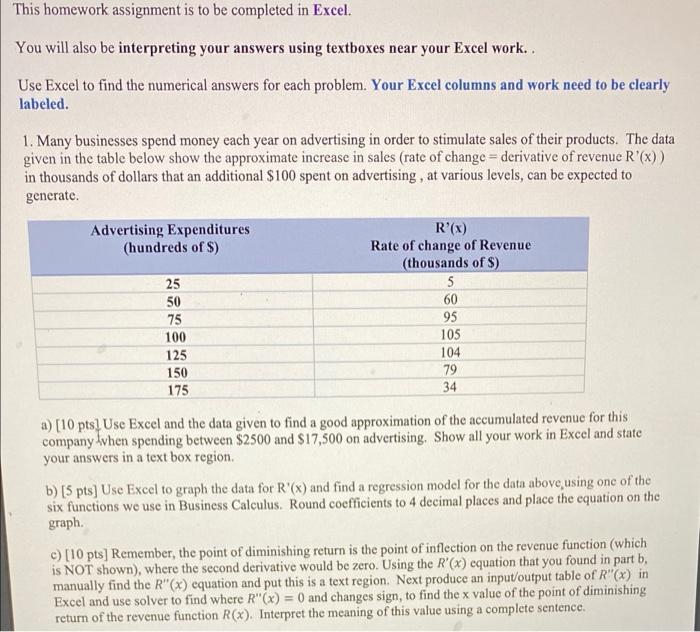 PLEASE HELP I have to answer this using excel and it is