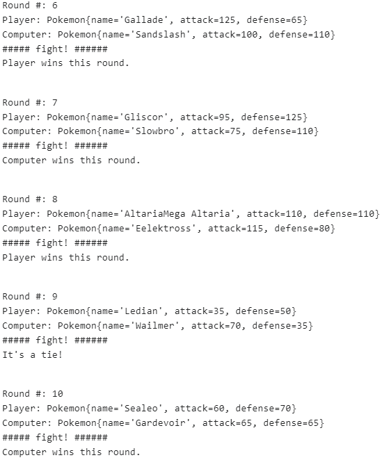 it. My program needs slightly modified to match the sample output as
