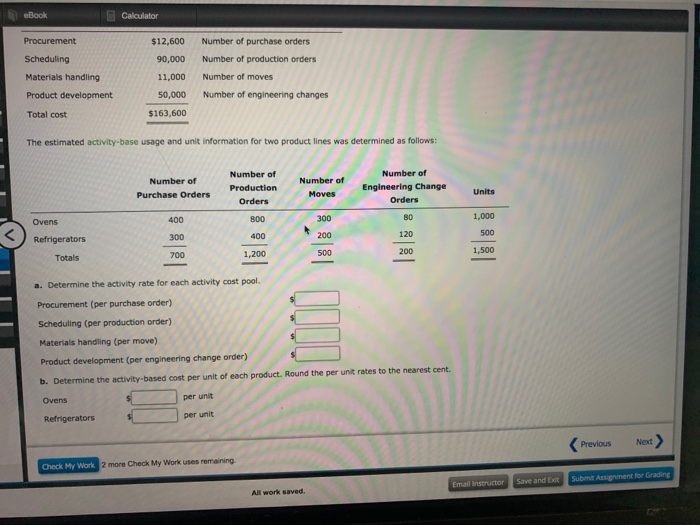 These activities and their associated budgeted activity costs and activity bases are