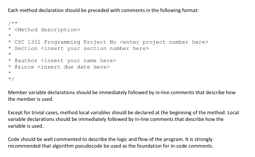 requirements We are going to develop a custom class for use in