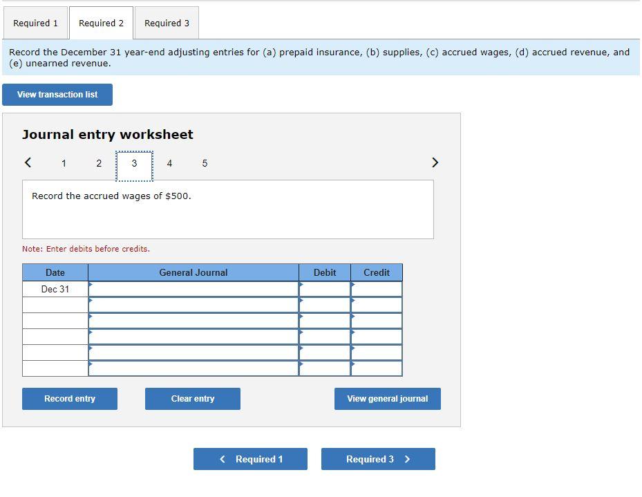 Wages Earned By Workers but not yet Paid at Year-End Selected December-January