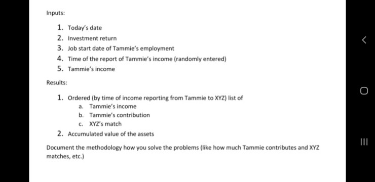 information. Thanks Tamme started working for a consulting company XYZ. XYZ gives