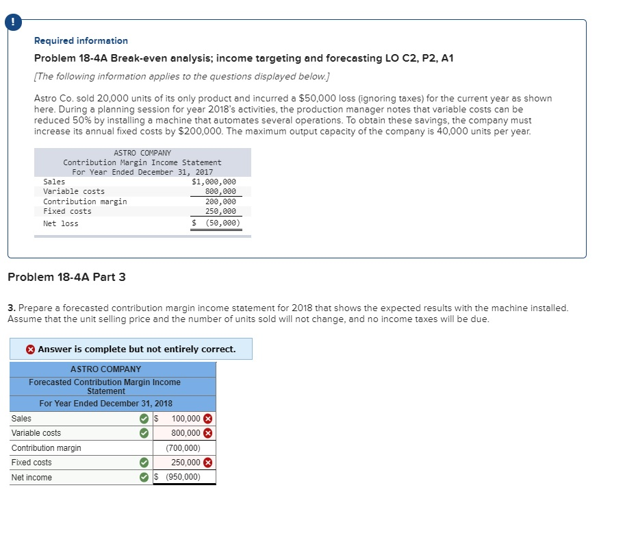  Please help correct figures in red. Thanks! Required information Problem 18-4A