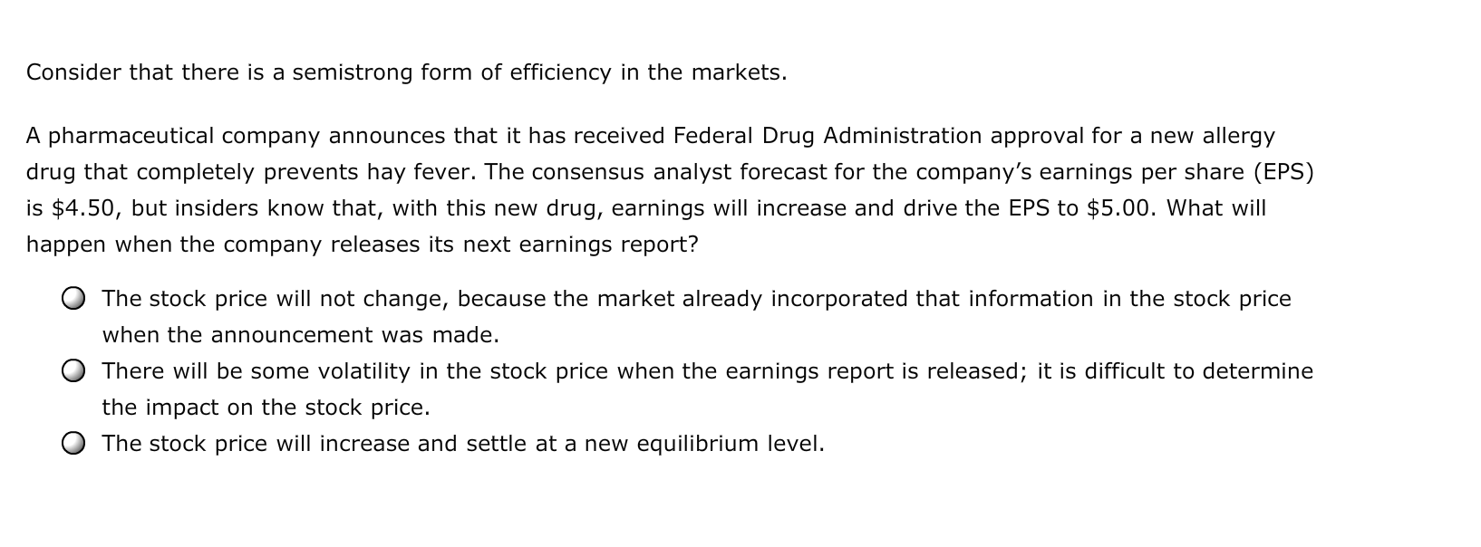 market efficiency underpins almost all financial theory and decision models. When financial