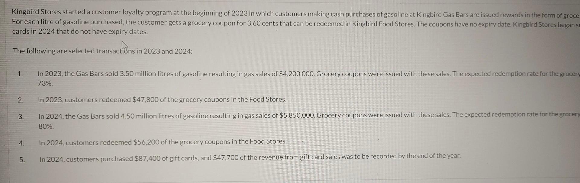 please provide the correct answer 2024 3. 4. 5. (Received cash