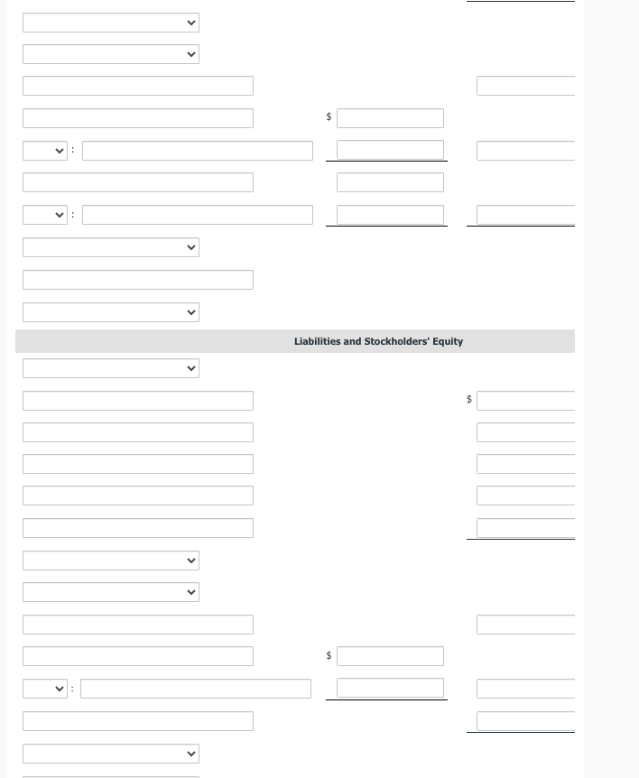 below are a number of balance sheet items for Marin, Inc. for