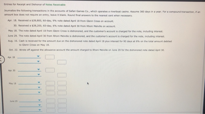 12% note for $24,000 interest. , dated April 13 to laffe Furniture