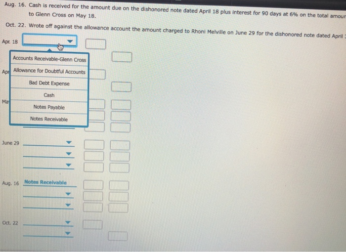 Company on account. Assume a 360-tay year when calculating a. Determine the