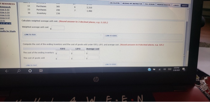 textbook Assignment > Open Assignment ASSIGNMENT RESOURCES Chapter 6 Homework De 6-9