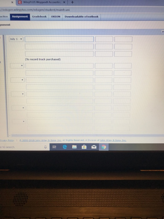 1, 2017. During July, the following transactions were completed. July 1 Anya