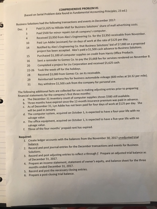data found in Fundamental Accounting Principles, 23 ed.) You may work together