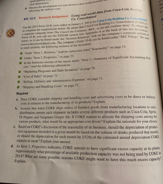 Hello, please completed ATC 12-3. These are all written responses. Thanks!