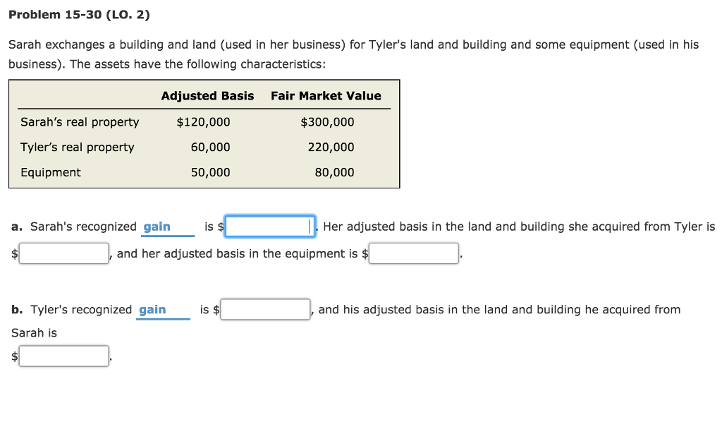 Please answer in order of the question. Problem 15-30 (Lo. 2)