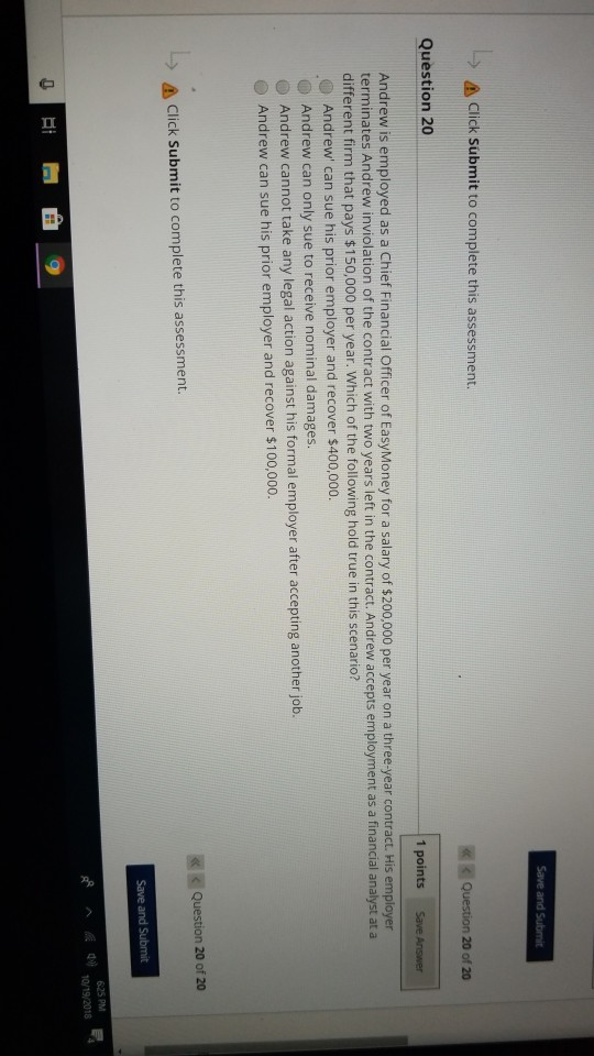 of 20 Question 19 1 points Save Answer Bird Brain Ranch had