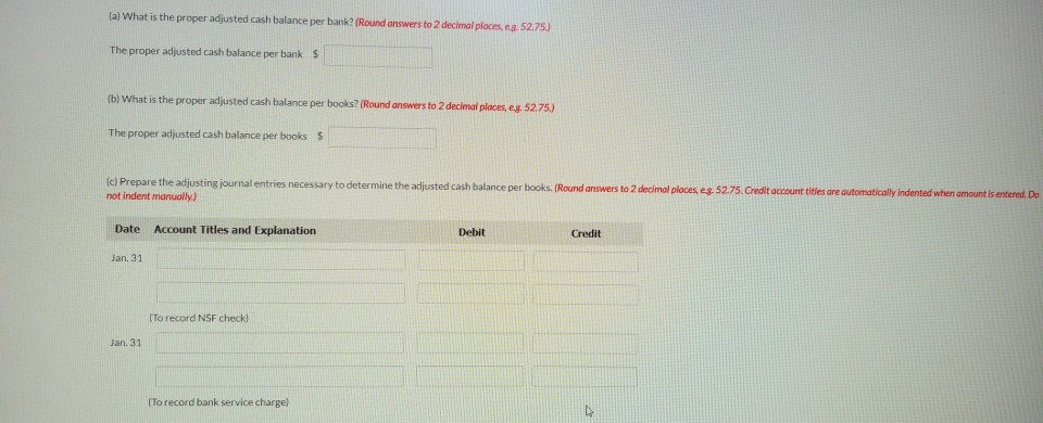 Attempt in Progress Rachel Sells is unable to reconcile the bank balance