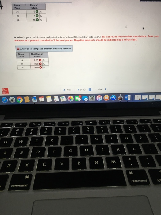 of stock for $25 a share. The stock pays a $1 per