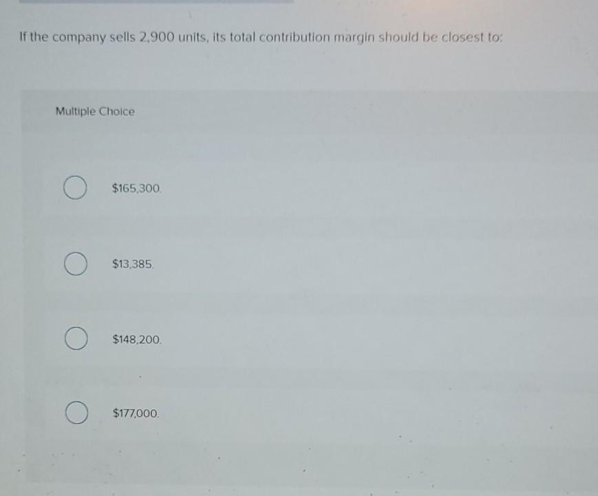 The company produces and sells a single product 05 Sales (2,600 units)