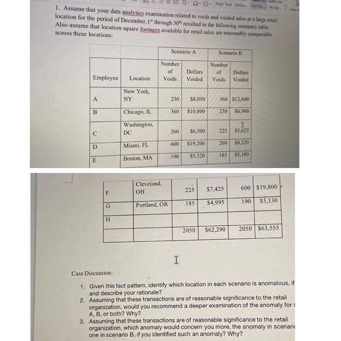 please now 1. 2. 3. Plain Tet Det No so 1. Assume