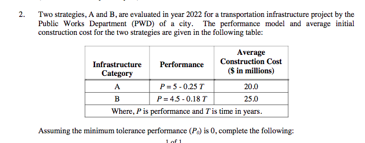 a) Use the given performance models to determine the effectiveness of