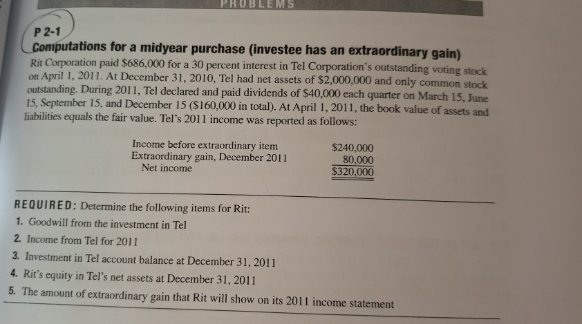  can you help me do this please ? Thank you PROBLEMS