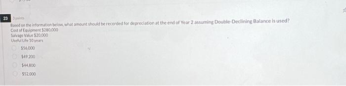  Based on the information below, what amount should be recorded for