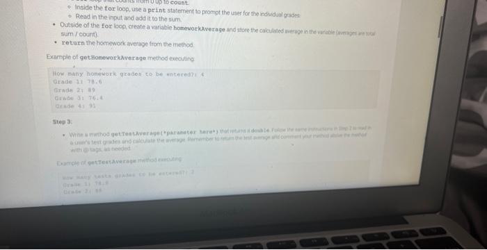 netedei We will break cur oode down into several methods that oach