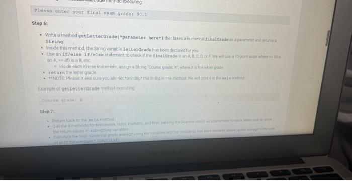 handie the test grades, one to handle the midterm grode, one to