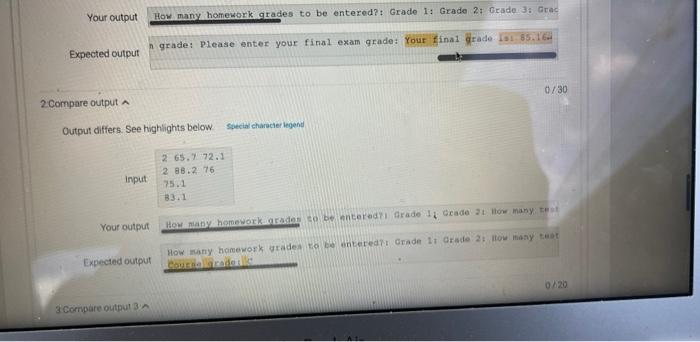 the tor loop, use a print statement to prompt the user for
