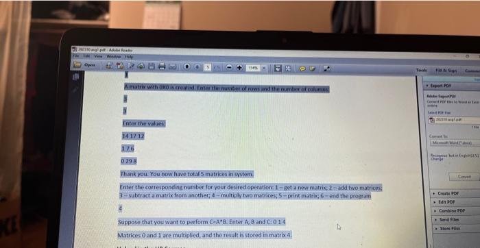 number of rows and the number of columms are set to 0