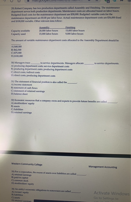 favorable 2) Which of the following is NOT an example of efficient