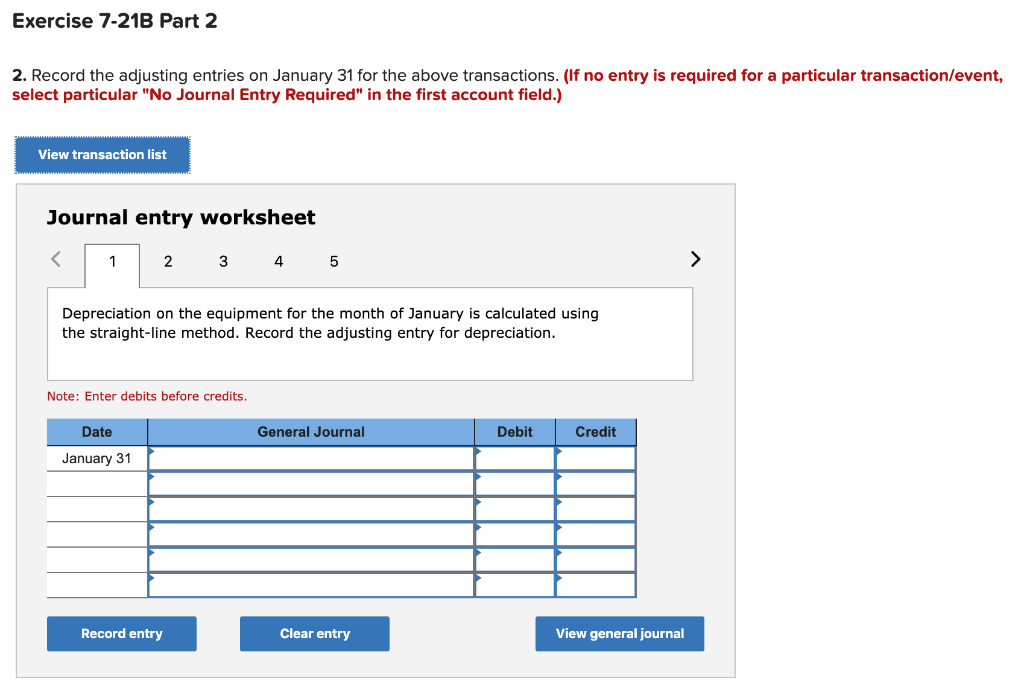 Complete the accounting cycle using long-term asset transactions (L07-4, 7-7) (The following