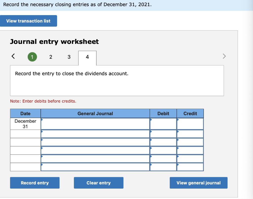 events in December 2021. December 2 Paid $945 cash to Hillside Mall