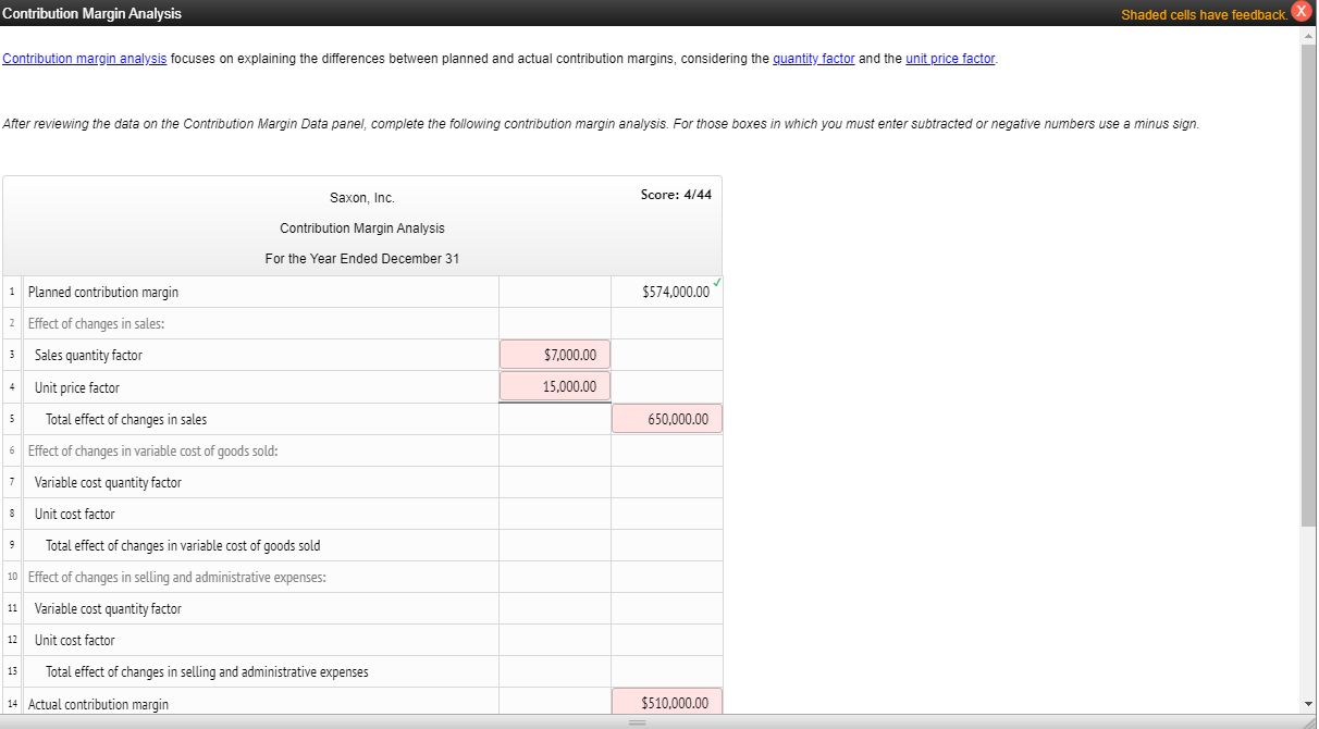 Income Statement For the Year Ended December 31 1 Sales $1,125,000.00 2