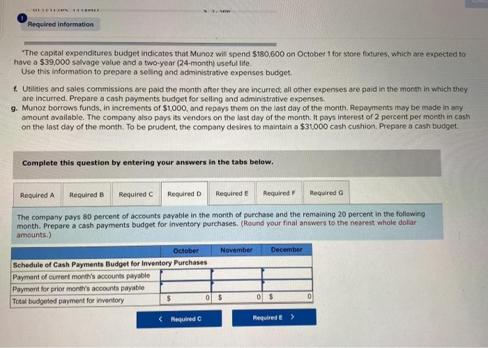 sales in the month following the sale. Prepare a schedule of cash