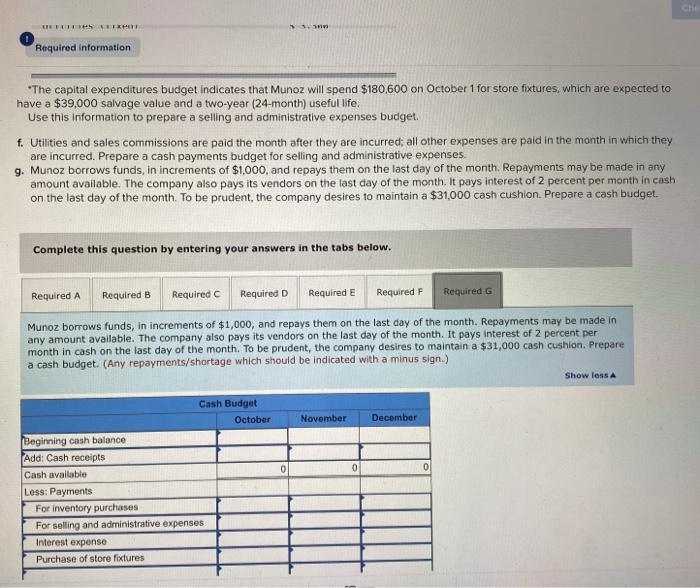 percent of the next month's cost of goods sold. However, ending inventory