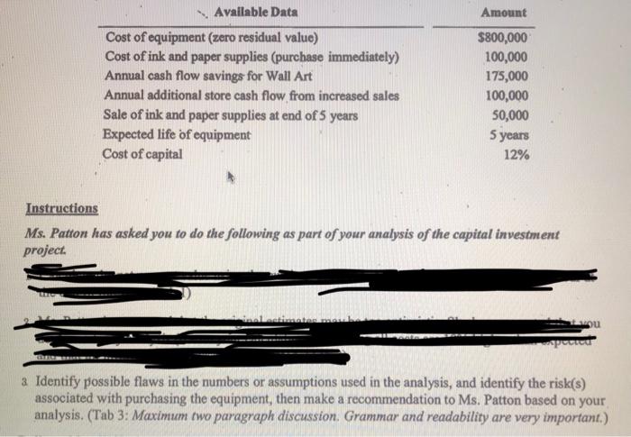 QUESTION #3. please answer question 3. please show work. will rate!