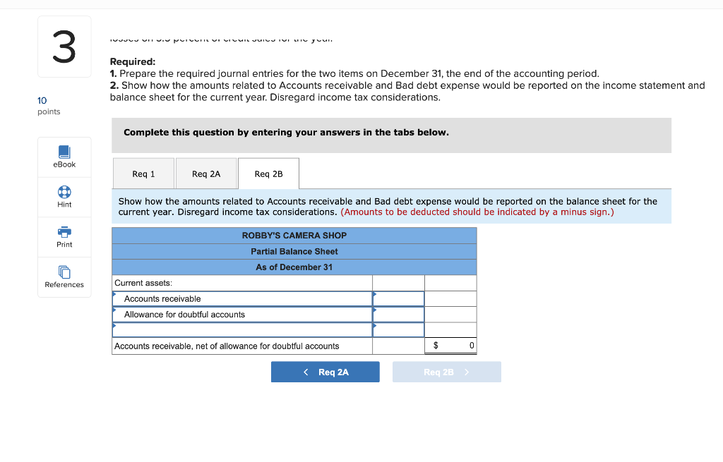 Debt Estimate Using the Percentage of Credit Sales Method LO6-2. 10 points