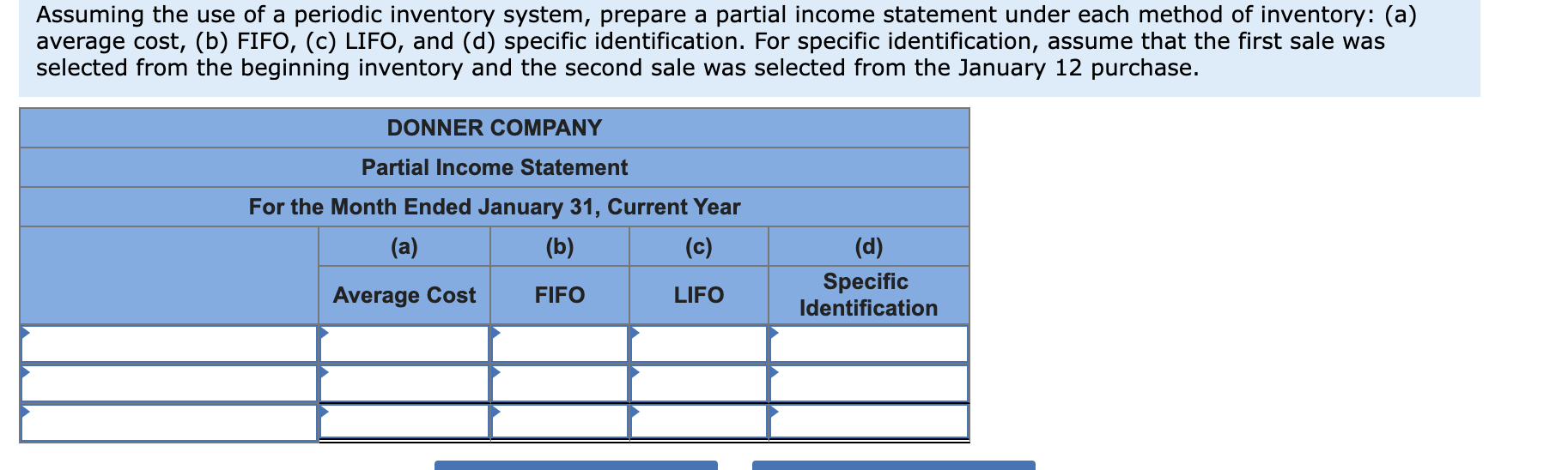 Flow LO7-2, 7-3 At the end of January of the current year,