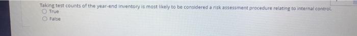  9 Only the answer without explaining True or False???! Taking test